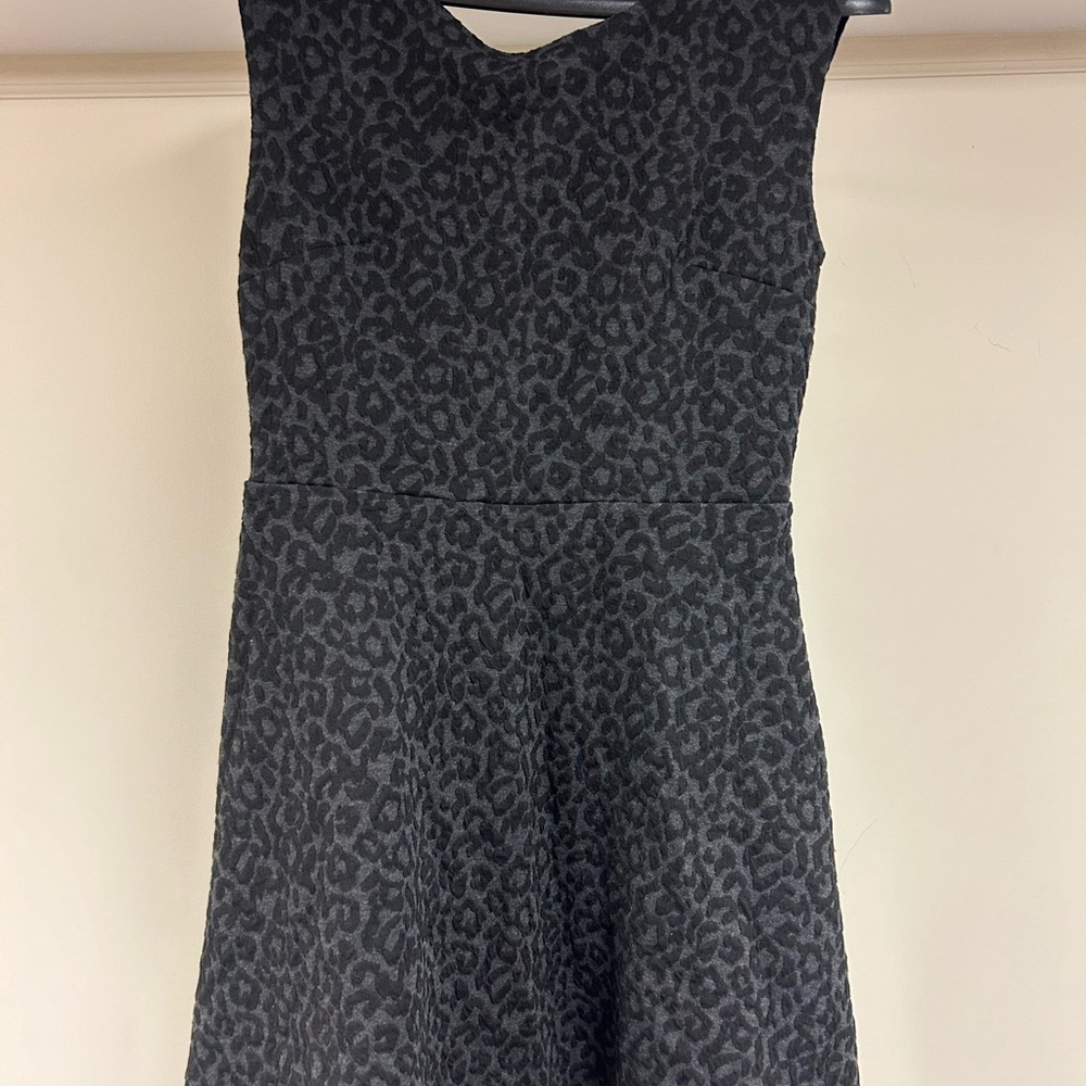 LOFT Black Sleeveless A-Line Dress
